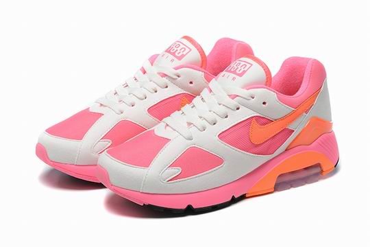 Cheap Nike Air Max 180 Women's Shoes AO4641 600 White Pink Orange-15
